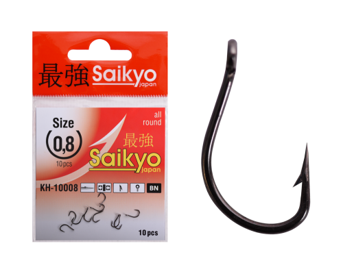 Крючки Saikyo KH-10008 Idumezina BN № 0,8 (10шт)