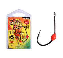 Крючки LureMax Trout LT37 #5 Red (10шт)