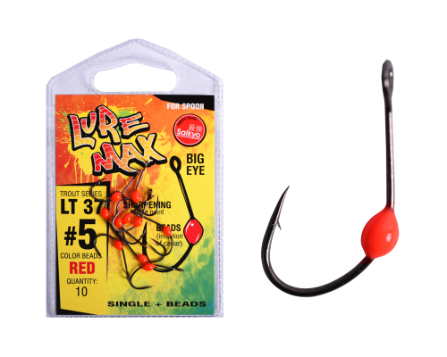Крючки LureMax Trout LT37 #5 Red (10шт)