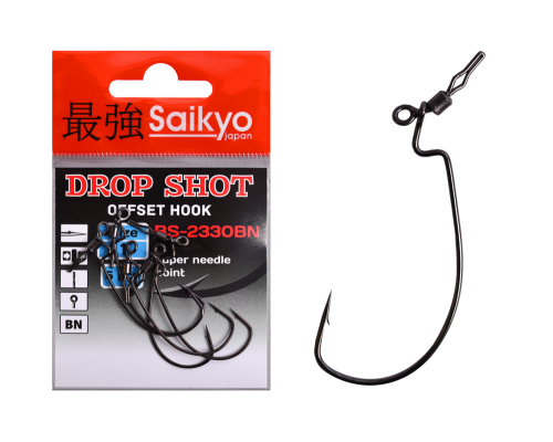 Крючки Saikyo BS-2330 Drop Shot BN №1 (5 шт)