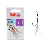 Крючки Saikyo SSMA SINGLE MICRO ASSIST №4 (4 шт)