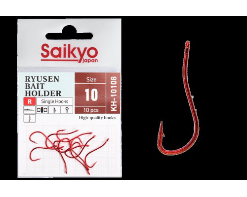Крючки Saikyo KH-10108 R BN RYUSEN BAIT HOLDER №10 (10 шт.)