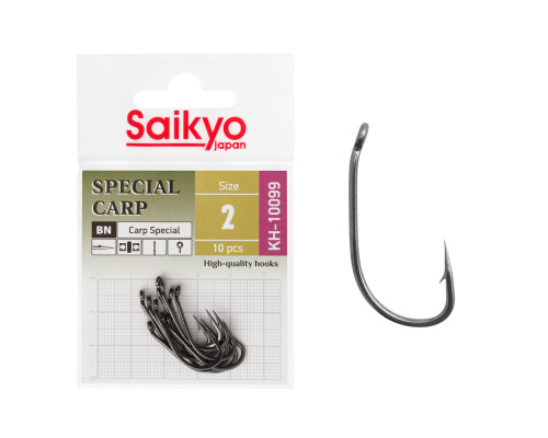 Крючки Saikyo KH-10099 Special Carp BN №2 (10 шт.)