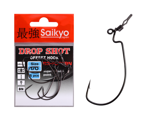 Крючки Saikyo BS-2330 Drop Shot BN №1/0 (5 шт)
