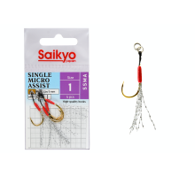 Крючки Saikyo SSMA SINGLE MICRO ASSIST №1 (4 шт)