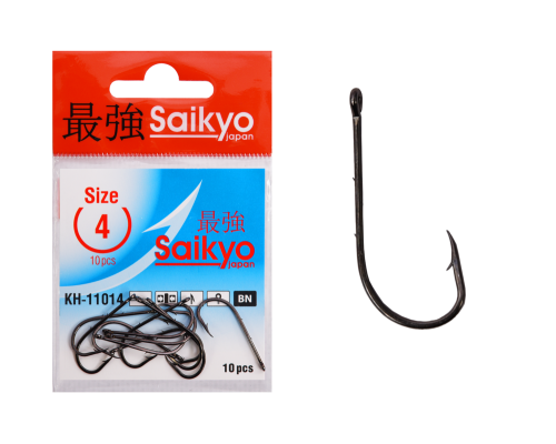 Крючки Saikyo KH-11014 Bait Holder BN № 4 (10шт)