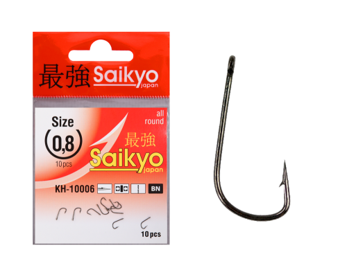 Крючки Saikyo KH-10006 Sode Ring BN № 0,8 (10шт)