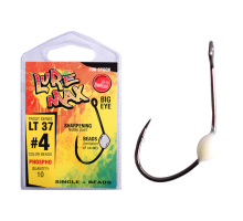 Крючки LureMax Trout LT37 # 4 Phospho (10шт)