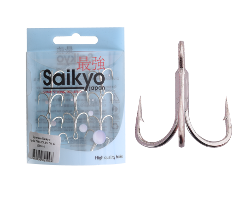 Крючки Saikyo тройн.7056TN 3X № 6 (10шт)