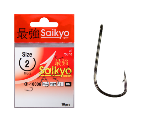Крючки Saikyo KH-10006 Sode Ring BN № 2 (10шт)