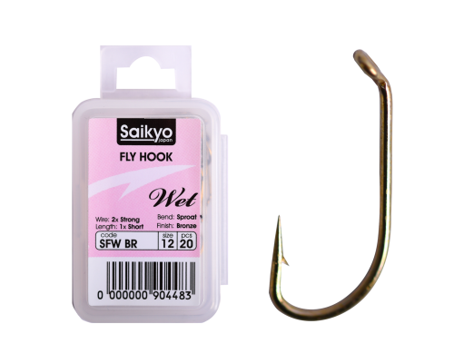 Крючки Saikyo KH-72480 SFW Wet BR 12 (20шт)