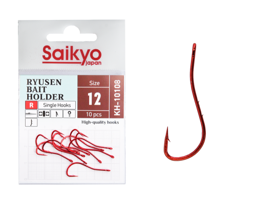 Крючки Saikyo KH-10108 R BN RYUSEN BAIT HOLDER №12 (10 шт.)