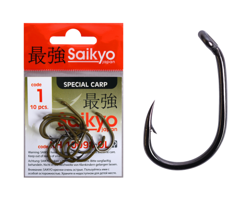 Крючки Saikyo KH-10098 Clever Carp OL №1 (10 шт.)