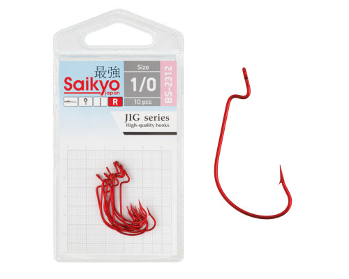Крючки Saikyo BS-2312 R №1/0 (10 шт)