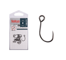 Крючки Saikyo SSBL075-BN IN-LINE EYE BARBLESS №4 (10 шт.)