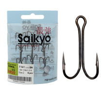 Крючки Saikyo двойн.Normal Shank KH-11041 № 4 BN (50шт)