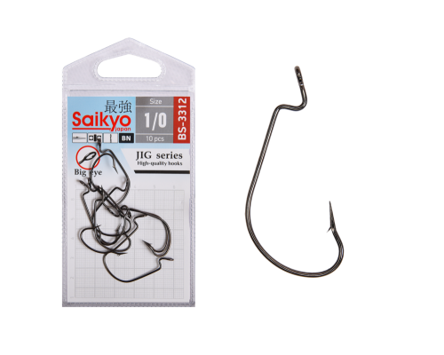 Крючки Saikyo BS-3312 BN №1/0 (10 шт)