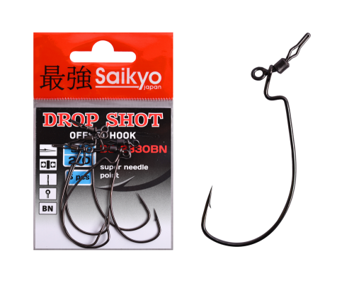 Крючки Saikyo BS-2330 Drop Shot BN №2/0 (5 шт)