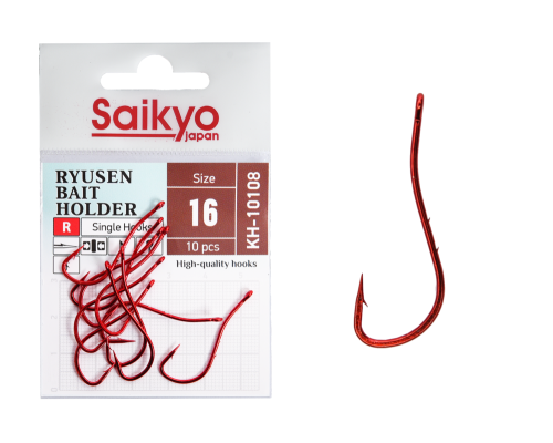 Крючки Saikyo KH-10108 R BN RYUSEN BAIT HOLDER №16 (10 шт.)
