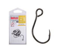 Крючки Saikyo SS075-BN IN-LINE EYE №4 (10 шт.)