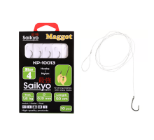 Крючки Saikyo KP-10013 Maggot BN №4 (10шт) c повод.