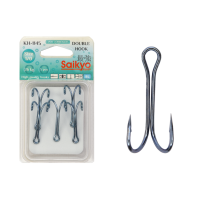Крючки Saikyo двойн. KH-1145 №1/0 Blue (5шт)