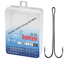 Крючки Saikyo двойн.Long Shank KH-11043 3XL BN №4/0 (40шт)