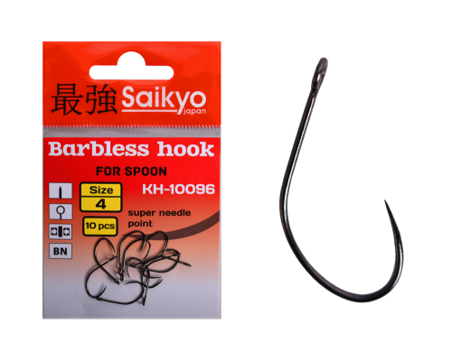 Крючки Saikyo KH-10096 Barbless BN №4 (10 шт)