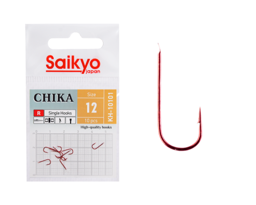 Крючки Saikyo KH-10101 R CHIKA №12 (10 шт.)