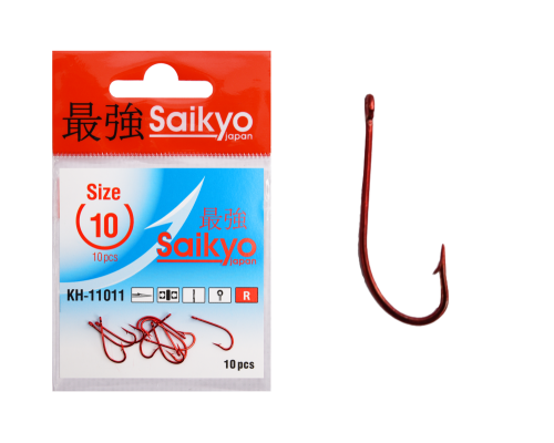 Крючки Saikyo KH-11011 O'Shaughnessy Red №10 (10шт)
