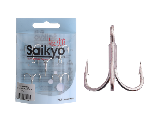 Крючки Saikyo тройн.7056TN 3X № 4 (5шт)