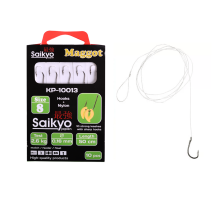 Крючки Saikyo KP-10013 Maggot BN №8 (10шт) c повод.