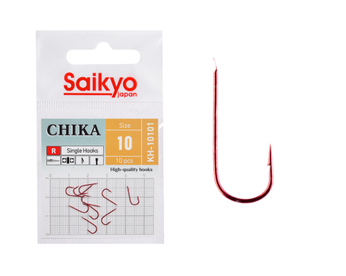 Крючки Saikyo KH-10101 R CHIKA №10 (10 шт.)