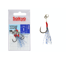 Крючки Saikyo SSA SINGLE ASSIST №1 (4 шт)