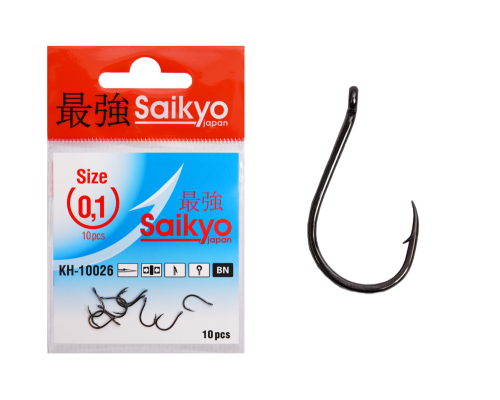 Крючки Saikyo KH-10026 Chinu Ring BN №0,1 (10шт)