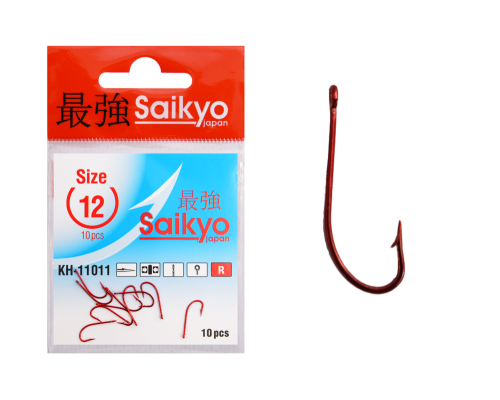 Крючки Saikyo KH-11011 O'Shaughnessy Red №12 (10шт)