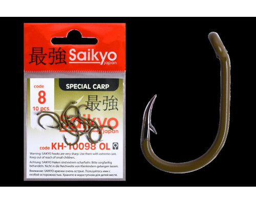 Крючки Saikyo KH-10098 Clever Carp OL №8 (10 шт.)