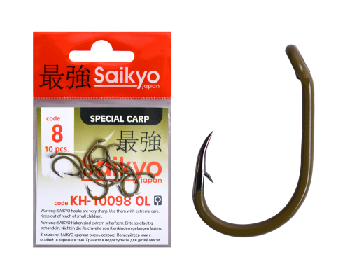 Крючки Saikyo KH-10098 Clever Carp OL №8 (10 шт.)