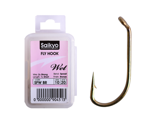 Крючки Saikyo KH-72480 SFW Wet BR 10 (20шт)