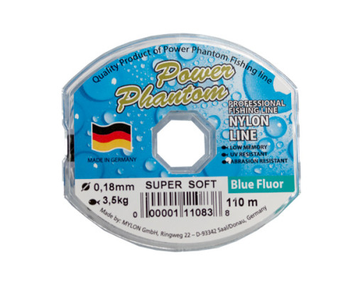 Леска Power Phantom Super Soft, 0,28мм, 7,2 кг,светло-голубой, 110м