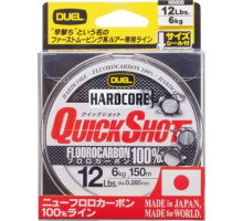 Леска Duel Hardcore Quick Shot Fluorocarbon100% 150m 20Lbs/9.0Kg (0.370mm)