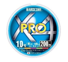 Пл.шн. Duel PE Hardcore X4 PRO 200m #2.0 5color 13.0 кг. (0.24мм)