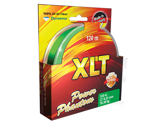 Шнур Power Phantom 4x, XLT, 92м, зеленый, 0,20мм, 15,1кг