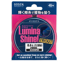Леска Gosen Polyester LS Trout 200м Pink #0.5 (0,117mm) 1,13kg