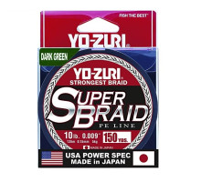 Пл.шн. Yo-Zuri PE Super Braid 135м Dark Green 50Lbs (0,36мм)