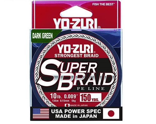 Пл.шн. Yo-Zuri PE Super Braid 135м Dark Green 50Lbs (0,36мм)