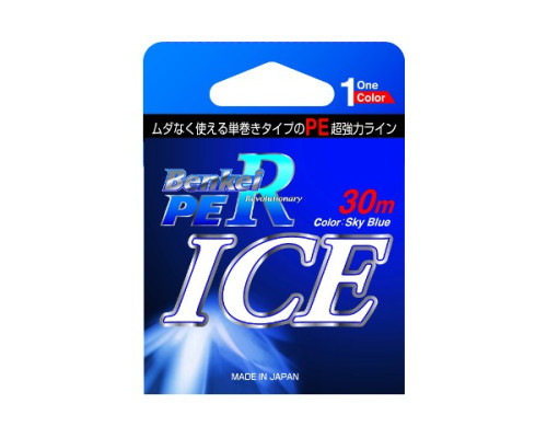 Шнур Benkei ICE, 30м, небесно-голубой #0,8, 0,148мм, 6,3кг