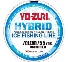 Леска монофильная Yo-Zuri Hybrid Ice 50м Clear (0,170мм) 3lbs