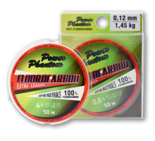 Леска Power Phantom Fluorocarbon Extra Leader, 4,0 0,341мм, 8,2 кг,прозрачный, 50м