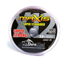 Шнур DuraKing MAXIS 12X, 150м, разноцветный #3, 0,28мм, 49lbs
